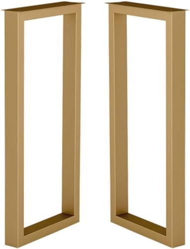 DMBBSAPBSH Tischkufen,Tischbeine Metall,Tischbeine aus Stahl, Möbelbeine – Schreibtischbeine, Tischbeine for Küchen-Esstische, Stehtische, Tischläufer, Tischbeine aus Metall(Gold) von DMBBSAPBSH