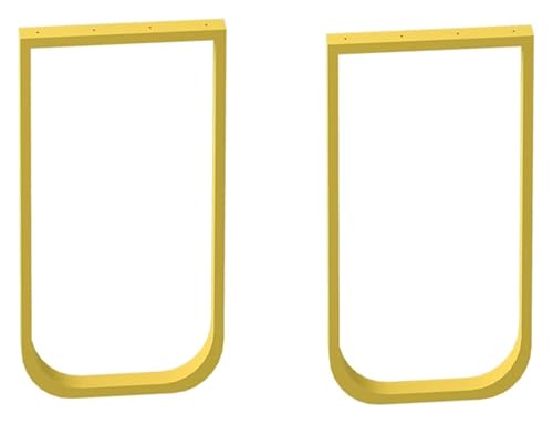 DMBBSAPBSH Tischkufen,Tischbeine Metall,Tischbeine aus Stahl, Tischbeine aus Metall – Möbelbeine, Schreibtischbeine, Hochleistungs-Tischbeine, industrielle Tischbeine aus Metall(Gold,42 * 50cm) von DMBBSAPBSH