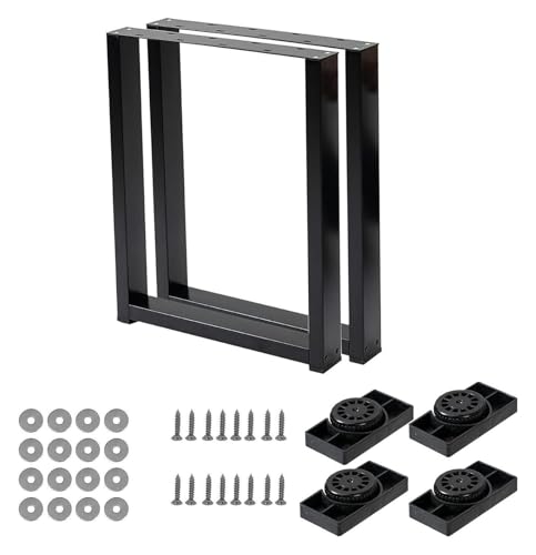 DMBBSAPBSH Tischkufen,Tischbeine Metall,Tischbeine aus Stahl, Tischbeine aus Metall – Möbelbeine – Schreibtischbeine, Tischbeine mit robustem Metallrahmen, industrielle Tischbeine(80X72CM) von DMBBSAPBSH