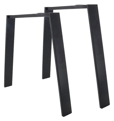 DMBBSAPBSH Tischkufen,Tischbeine Metall,Tischbeine aus Stahl, Tischbeine aus Metall – robuste Möbelbeine – Schreibtischbeine, aus gebogenem Stahl(B55/75 x H72cm) von DMBBSAPBSH
