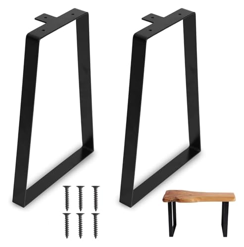 DMBBSAPBSH Tischkufen,Tischbeine Metall,Tischbeine aus Stahl, Trapezförmige Tischbeine aus Metall – Möbelbeine, Möbelbeine for Büro-Couchtische und -bänke von DMBBSAPBSH