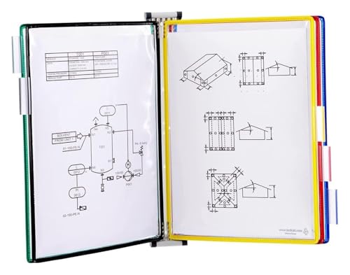 DMBBSAPBSH Wandordner, Wanddisplay aus Metall, Referenz-Organizer mit 5 Taschen für A4-Papier, Aktenordner für Schreibtisch, Katalogdisplay DMBBSAPBSH Wandordner, Wanddisplay aus Metall, Referenz-Organizer mit 5 Taschen für A4-Papier, Aktenordner für Schreibtisch, Katalogdisplay von DMBBSAPBSH