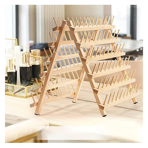Garnrollenhalter aus Holz, Spulenständer aus Holz, Nähen Stickgarn Rack Spule Kegel Organizer for Flechten Haar Rack von DMBBSAPBSH