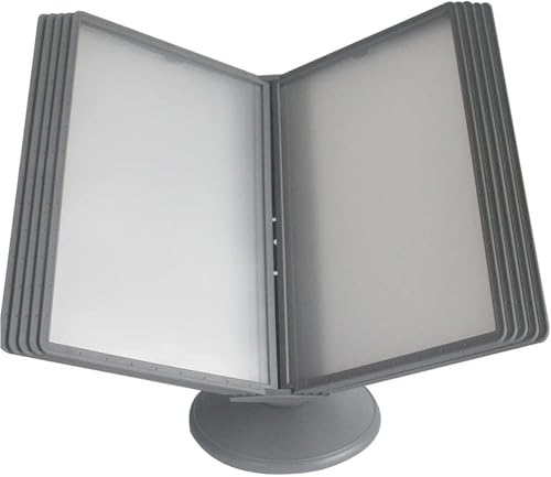 Wandordner aus Metall, Aktenordner für den Schreibtisch, 10 Fächer, Referenz-Organizer zur Wandmontage für Präsentation und Aufbewahrung Wandordner aus Metall, Aktenordner für den Schreibtisch, 10 Fächer, Referenz-Organizer zur Wandmontage für Präsentation und Aufbewahrung von DMBBSAPBSH