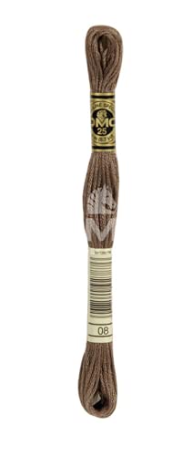 DMC 117MC-0008 Sticktwist, Cotton, 0008 Braun, 8 m, 8 meter von DMC