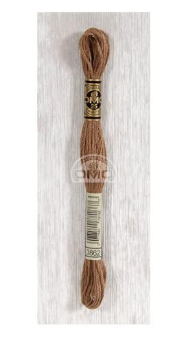 DMC 117MC-3862 Sticktwist, Cotton, 3862 Braun, 8 m, 8 meter von DMC