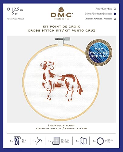 DMC BK1886 Attentive Spaniel-Set, Stoff Baumwolle, verschieden, Nicht zutreffend DMC BK1886 Attentive Spaniel-Set, Stoff Baumwolle, verschieden, Nicht zutreffend von DMC