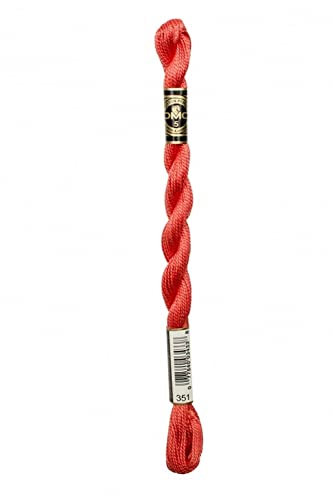 DMC Baumwoll-Perlgarn, Größe 3, 351 – pro Stück DMC Baumwoll-Perlgarn, Größe 3, 351 – pro Stück von DMC