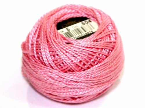 DMC Baumwoll-Perlgarn, Größe 5, 604, 10-g-Knäuel von DMC