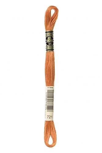 DMC Baumwolle-Stickgarn 721 - pro Strang DMC Baumwolle-Stickgarn 721 - pro Strang von DMC