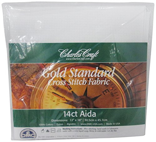 DMC Charles Craft Gold Standard Aida-Stoff, Fadenzahl 14, 30,5 x 45,7 cm, Weiß DMC Charles Craft Gold Standard Aida-Stoff, Fadenzahl 14, 30,5 x 45,7 cm, Weiß von DMC