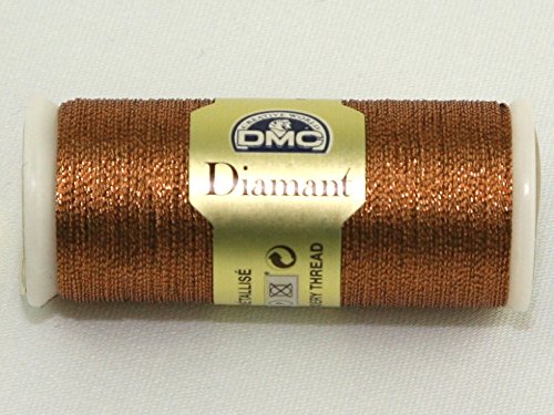 DMC Diamant-Metallic-Stickgarn, 35 m, Farbe D301 / kupferfarben (copper) von DMC