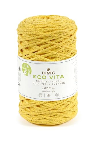 DMC - Eco Vita 4 | Recyceltes Baumwollgarn - mit Pflanzen-Etikett | 250 g - 200 m - 12 Farben DMC - Eco Vita 4 | Recyceltes Baumwollgarn - mit Pflanzen-Etikett | 250 g - 200 m - 12 Farben von DMC