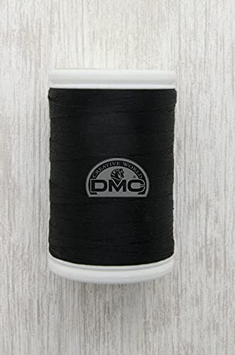 DMC - Filo per cucire in cotone cablè - Grossezza 40-100% cotone | Resistente - Morbido durante l'utilizzo | Bobina da 300 m | Nero e Bianco von DMC