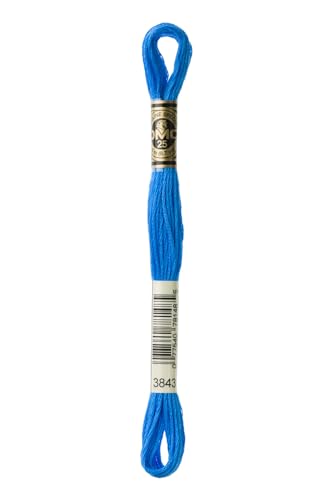 DMC Gold Concept Mouliné-Garn, 8 m, Farbe 3843, Stickerei von DMC