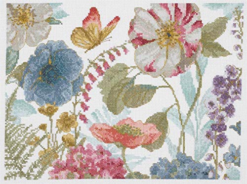 DMC Kreuzstich-Set, Aquarell, Blumen, Landhausstil von DMC