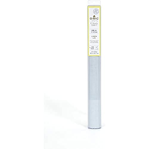 DMC - Leinen 28 ct. - 11 Fäden/cm - 100% Leinen - Kreuzstich oder traditionelle Stickerei, ideal für erfahrene Sticker/innen von DMC
