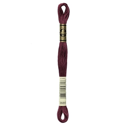 DMC Lichteffekte mit Stickerei Floss 8,7 m 12-Pack mauve (Dark-Mauve) von DMC