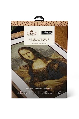 DMC - Mona Lisa von Leonardo da Vinci, Le Louvre, Kreuzstichset Niveau fortgeschritten von DMC