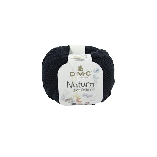 DMC Natura 50g ueber 155m 1 Kugel col.11 / Noir (schwarz) von DMC