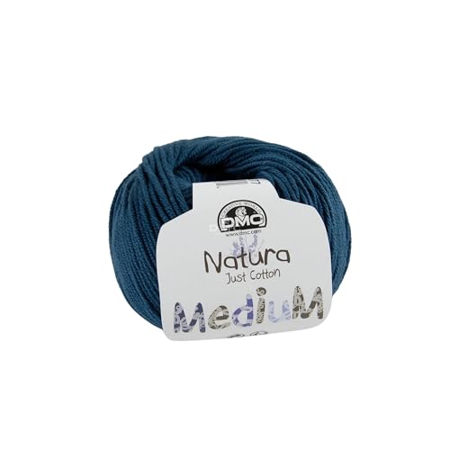 DMC - Natura Medium - 100% Baumwolle | Für die Herstellung von Heimtextilien und Kleidungen | 50 g - 75 m - 27 Farben von DMC