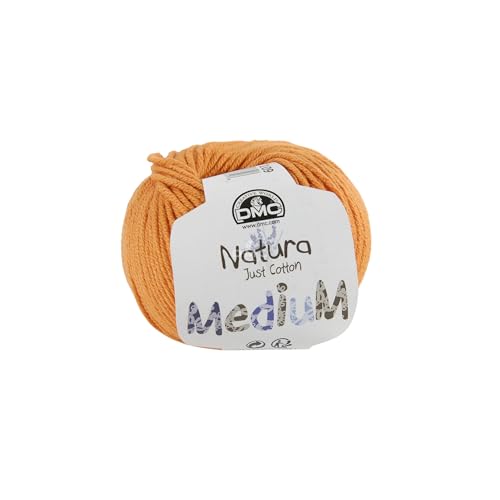DMC - Natura Medium - 100% Baumwolle | Für die Herstellung von Heimtextilien und Kleidungen | 50 g - 75 m - 27 Farben von DMC
