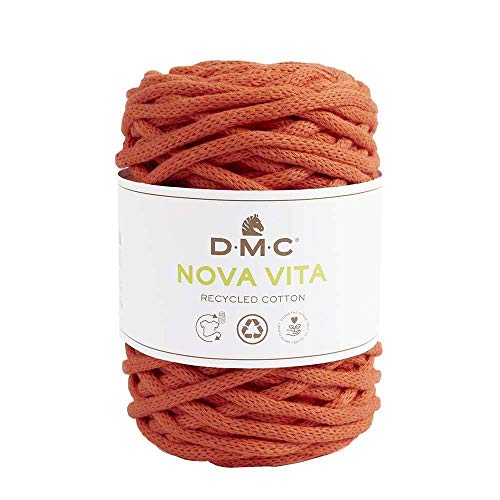 DMC - Eco Vita 12 | Recyceltes Baumwollgarn, Schlauchgarn mit einer Dicke von 4 mm | 250 g - 55 m - 24 Farben von DMC