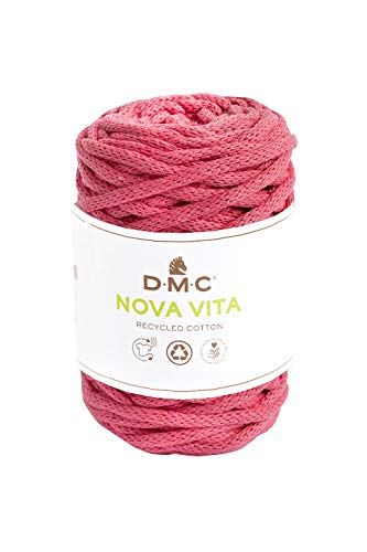 DMC - Eco Vita 12 | Recyceltes Baumwollgarn, Schlauchgarn mit einer Dicke von 4 mm | 250 g - 55 m - 24 Farben von DMC