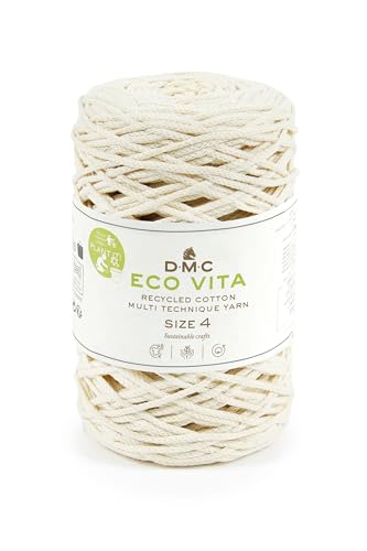 DMC - Eco Vita 4 | Recyceltes Baumwollgarn - mit Pflanzen-Etikett | 250 g - 200 m - 12 Farben DMC - Eco Vita 4 | Recyceltes Baumwollgarn - mit Pflanzen-Etikett | 250 g - 200 m - 12 Farben von DMC