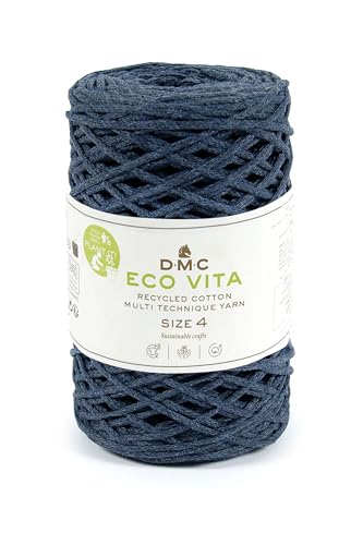 DMC - Eco Vita 4 | Recyceltes Baumwollgarn - mit Pflanzen-Etikett | 250 g - 200 m - 12 Farben DMC - Eco Vita 4 | Recyceltes Baumwollgarn - mit Pflanzen-Etikett | 250 g - 200 m - 12 Farben von DMC