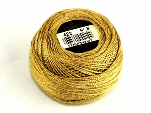 DMC Perlgarn, Baumwolle, Größe 8, 422, 10 g Knäuel von DMC