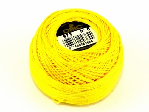 DMC Perlgarn, Baumwolle, Größe 8, 973, 10-g-Knäuel von DMC