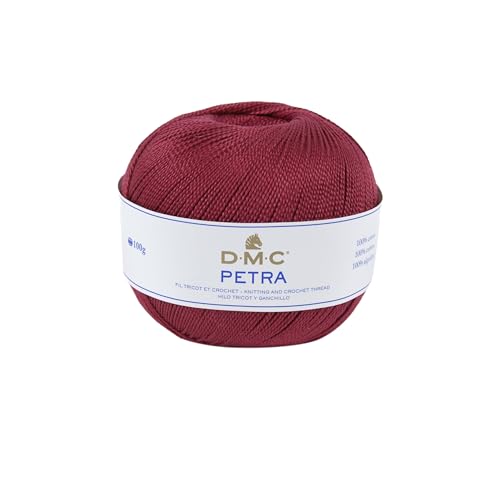 DMC Petra Garn, 100% Baumwolle, Dark rot, Größe 3 DMC Petra Garn, 100% Baumwolle, Dark rot, Größe 3 von DMC