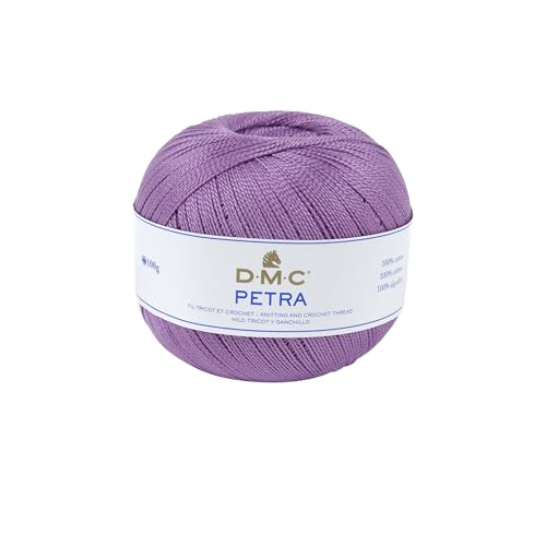 DMC - Petra, Häkel- und Strickgarn | 100% Baumwolle - Ideal für Kleidung, Babykleidung und Wohnaccessoires | 100 Gr von DMC