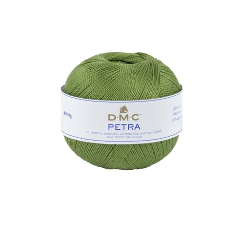 DMC - Petra, Häkel- und Strickgarn | 100% Baumwolle - Ideal für Kleidung, Babykleidung und Wohnaccessoires | 100 Gr von DMC