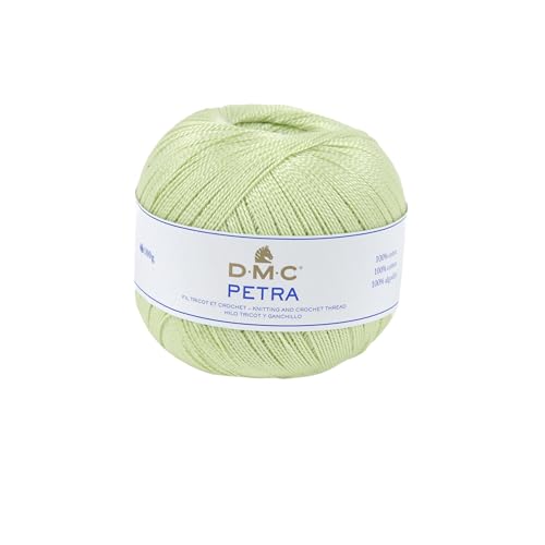 DMC Petra Garn, 100% Baumwolle, hellgrün, Größe 3 von DMC