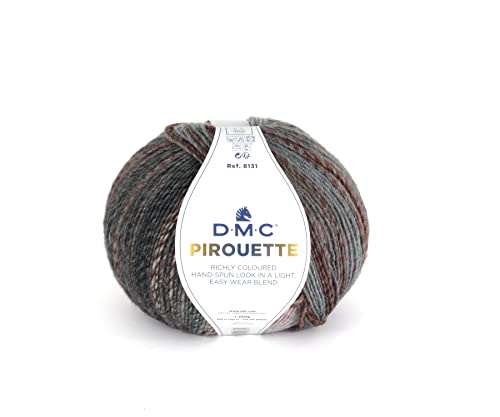 DMC - Pirouette-Garn, warm und weich | ideal für alle Arten von Kleidung | 200 g, 500 m, 10 Farben von DMC