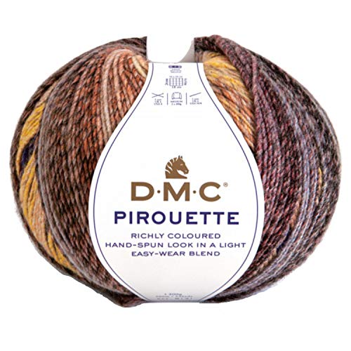 DMC - Pirouette-Garn, warm und weich | ideal für alle Arten von Kleidung | 200 g, 500 m, 10 Farben von DMC
