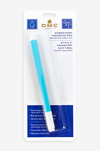 DMC - Stickerei Transfer Stift | Stofftransferstift - Lösliche Tinte, einfach mit Wasser zu löschen - Ideal für helle Stoffe von DMC
