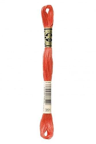 DMC Stickgarn aus Baumwolle, 351, pro Knäuel von DMC
