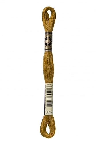 DMC Stickgarn aus Baumwolle, 3829, pro Knäuel von DMC