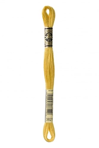 DMC gestrandet Baumwolle Stickgarn 3821 – Pro Knäuel von DMC