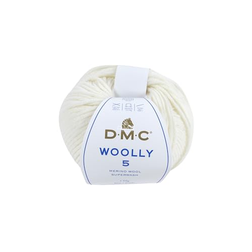 DMC "wollig 12,7 cm Merino Wolle, weiß, 80 m von DMC