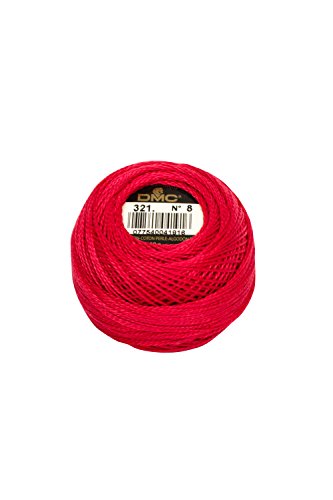 MCD DMC Pearl Cotton Balls, Größe 8, Christmas rot von DMC