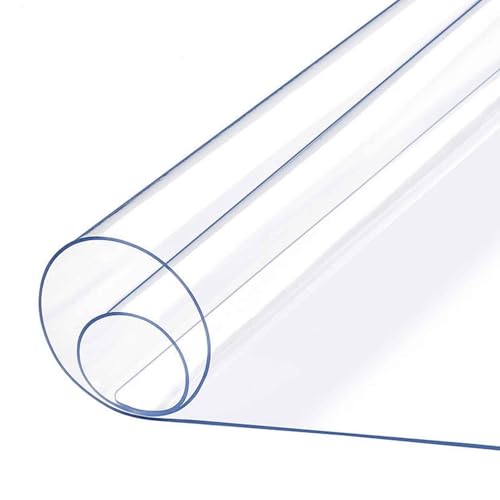 Transparente Kunststoff-Tischdecke, 100 % wasserdicht, Tischschutz, kristallklare PVC-Abdeckung, 80 x 200 cm/90 x 150 cm/90 x 160 cm, rechteckige Vinyl-Schreibtischfolie, Tischunterlage für Esstisch, Transparente Kunststoff-Tischdecke, 100 % wasserdicht, Tischschutz, kristallklare PVC-Abdeckung, 80 x 200 cm/90 x 150 cm/90 x 160 cm, rechteckige Vinyl-Schreibtischfolie, Tischunterlage für Esstisch, von DMCHENGMA