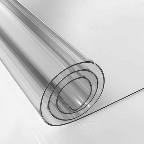 Transparente Tischdeckenabdeckung aus PVC-Kunststoff, durchsichtige Tischplattenschutzunterlage, abwischbare Tischdecke aus PVC-Kunststoff, abwischbar, rechteckig, leicht zu reinigen, wasser- und ölbe Transparente Tischdeckenabdeckung aus PVC-Kunststoff, durchsichtige Tischplattenschutzunterlage, abwischbare Tischdecke aus PVC-Kunststoff, abwischbar, rechteckig, leicht zu reinigen, wasser- und ölbe von DMCHENGMA