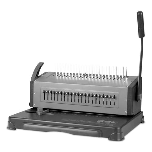 Lochbinder 3873 Heavy Duty Manuelle Kamm Bindemaschine 425 Blatt Bindemaschine 19 Löcher 425 Seiten Bindung 25 Blatt Punch Loch Arbeitssparend Lochbinder 3873 Heavy Duty Manuelle Kamm Bindemaschine 425 Blatt Bindemaschine 19 Löcher 425 Seiten Bindung 25 Blatt Punch Loch Arbeitssparend von DMETE