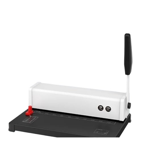 Lochbinder Manuelle Spiralbindemaschine, 10 Löcher, Metall, Papier, Buchdatei, Stanzen und Binden, Bürobindemaschine, Eisenring, Buchbindung Arbeitssparend von DMETE