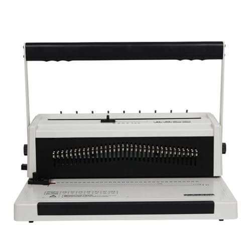 Lochbinder YS-W20A Vollziehmesser Doppeldraht-Eisenring-Bindemaschine 34-Loch-A4-Stanzmaschine Bilderbuch-Tischkalender Arbeitssparend(Square hole) von DMETE