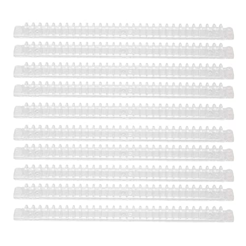 10pcs Spiralbindungsspule 100 Blätter Kapazität Wirbelsäulenkamm 30 Löcher Transparent Set Kit von DMLENGOIN